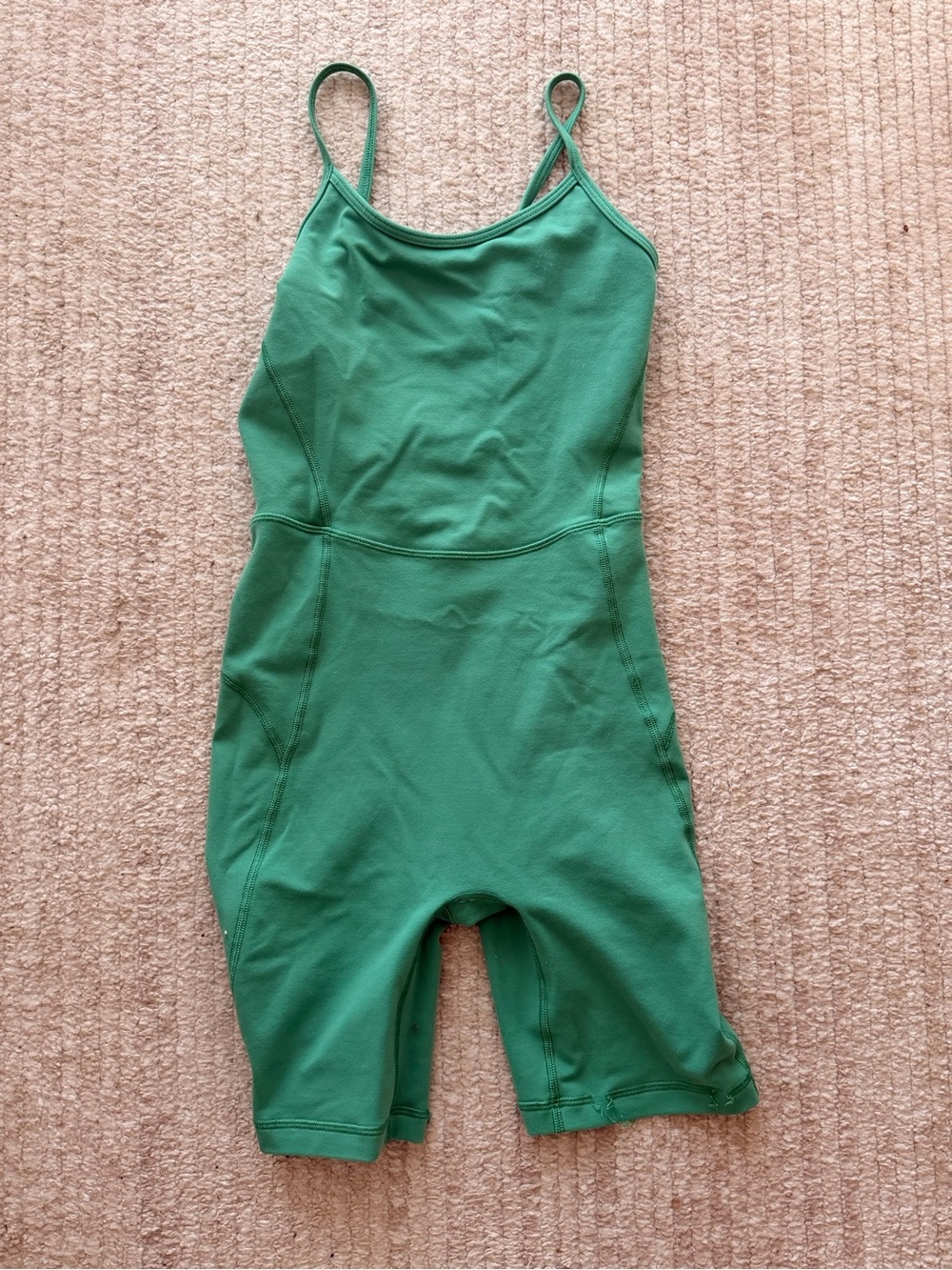 TNA Green Fitted Strappy Jumpsuit Romper